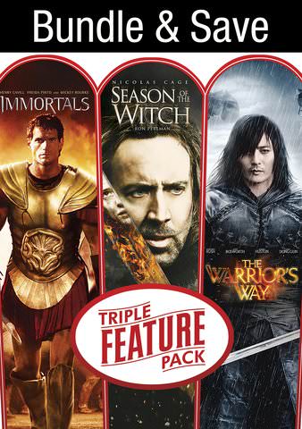 Immortals / Season of the Witch / The Warrior's Way Triple Feature poster