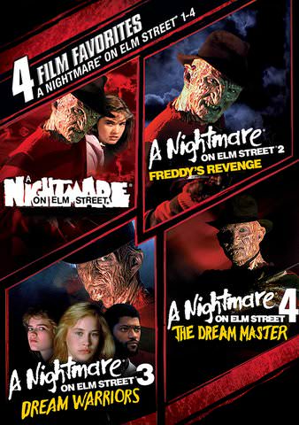 4 Film Favorites: Nightmare on Elm Street 1-4 poster