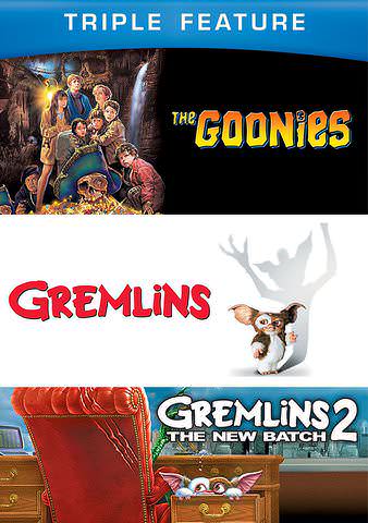 Triple Feature: Goonies/Gremlins/Gremlins 2 poster