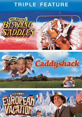 Triple Feature: Blazing Saddles/Caddyshack/European Vacation poster
