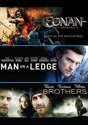 Conan the Barbarian / Man on a Ledge / Brothers (Triple Feature) poster