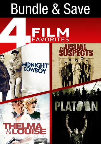 Midnight Cowboy / Platoon / Thelma and Louise / The Usual Suspects (Quadruple Feature) poster
