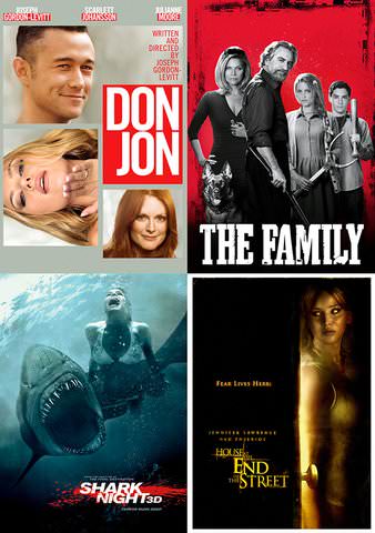 The Family/Don Jon/House At The End of The Street/Shark Night - Multi Pack (Bundle) poster