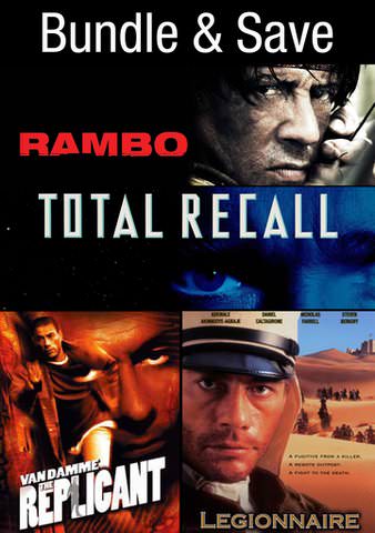 RAMBO/LEGIONNAIRE/REPLICANT/TOTAL RECALL - QUAD poster