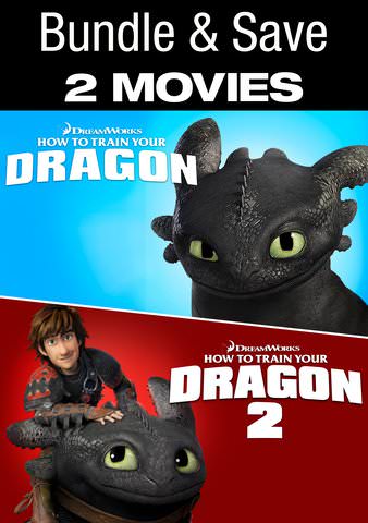 HOW TO TRAIN YOUR DRAGON 1+2 DOUBLE FEATURE poster
