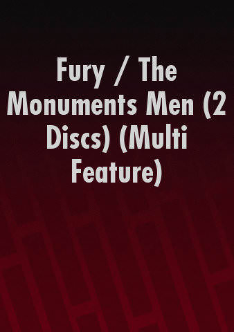 Fury / The Monuments Men (Multi Feature) (Bundle) poster