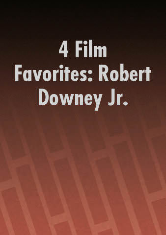 4 Film Favorites: Robert Downey Jr. poster